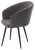 Стул МИШЕЛЬ 360 град. поворот. цвет B28 Темно-серый, велюр / черный каркас Стул МИШЕЛЬ 360 град. поворот. цвет B28 Темно-серый, велюр / черный каркас
