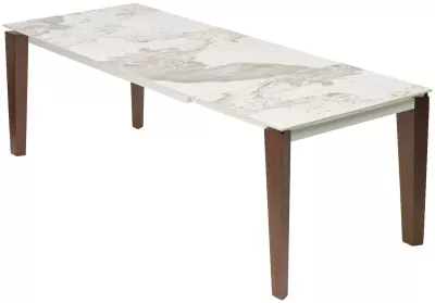 Стол ESMIR 160 GLOSS LUXURY PANDORA SOLID CERAMIC/орех, ®DISAUR