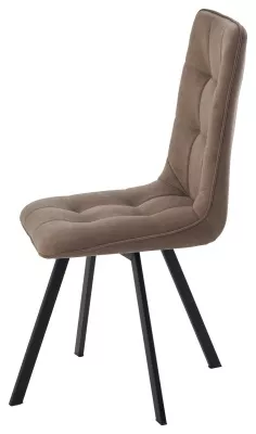 Стул ДАРЛИНГ 360 град. поворот. цвет B5 Капучино, велюр / черный каркас