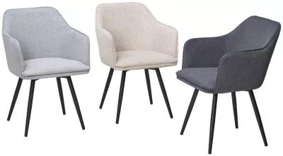 Стул ФОРТ (FORT) 360 град. поворот. цвет 10 Серый, букле / черный каркас