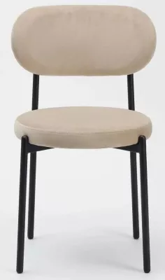 Стул ПАКО H-06 Бежевый, велюр / черный каркас М-City