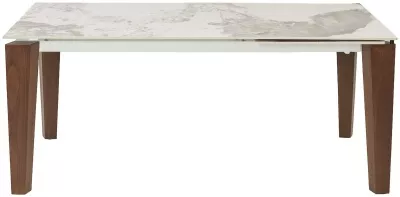 Стол ESMIR 160 GLOSS LUXURY PANDORA SOLID CERAMIC/орех, ®DISAUR