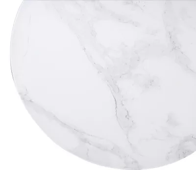 Журнальный столик Френсис Белый мрамор, стекло/ золотой каркас M-city