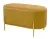 Пуф для гостиной ZEN BLUVEL-68 желтый, велюр / золотой каркас М-City