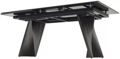 Стол YOAKIM 180 TL-102 Бежевый мрамор, испанская керамика / Темно-серый каркас, ®DISAUR