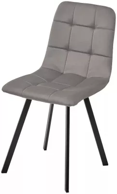 Стул РИЧИ, цвет H-61 Кварцевый, велюр / черный каркас