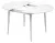 Стол BOLERO 105 см Жемчужный Перито (Белый Мрамор), HPL / Белый М-City