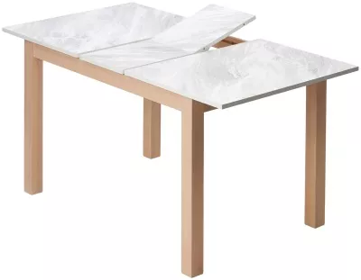 Стол TME-6931 MBH белый мрамор SWEDEN / MILKY WHITE