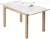 Стол TME-6931 MBH белый мрамор SWEDEN / MILKY WHITE
