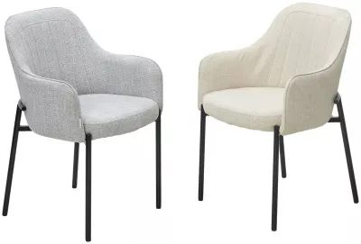 Стул WILSON Daly-11 светло-серый, ткань / черный каркас, ®DISAUR