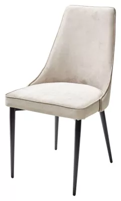 Стул НЕПАЛ (NEPAL-P) ЛАТТЕ #25, велюр/ черный каркас