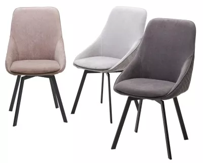 Стул КАСА (CASA), 360 град. поворот. B5 Капучино, велюр / черный каркас