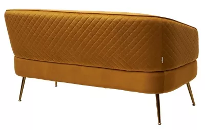 Скамья CIAO BLUVEL-68 Желтый, велюр / золотой каркас М-City