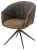 Стул ГИССЕН (GISSEN) 360 град., цвет КОФЕ HP032-08A PU / V885-1, экокожа / ткань / ЛАТТЕ, ®DISAUR