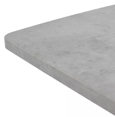 Стол АРИЗОНА 130 БЕТОН ЧИКАГО СВ.СЕРЫЙ / Черный каркас М-City