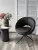 Стул АНАБЕЛЬ (ANABEL) 360 град. поворот Черный  Maison 99# / OTE COBBLE 457 / серый каркас, ®DISAUR