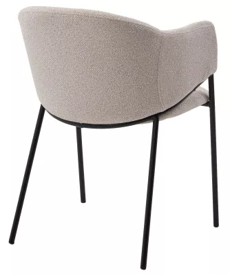 Стул ДИЛЛ, цвет  Lana 13 бежевый, ткань / черный каркас