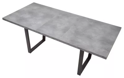 Стол ЛОФТ 160 Бетон Портленд/ Черный М-City