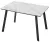 Стол ТИК ТАК 120 цвет Белый мрамор активный, керамика / Черный каркас