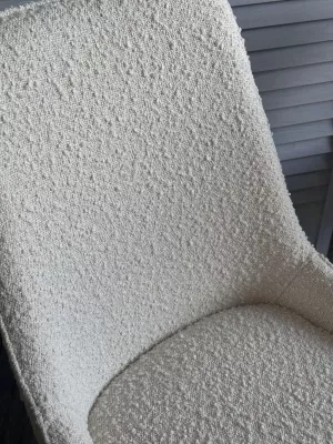 Стул CRISTIAN White A2635-1A, букле / орех, ®DISAUR