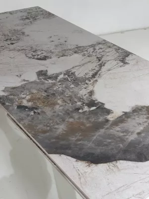 Стол ESMIR 180 GLOSS LUXURY PANDORA SOLID CERAMIC/орех, ®DISAUR