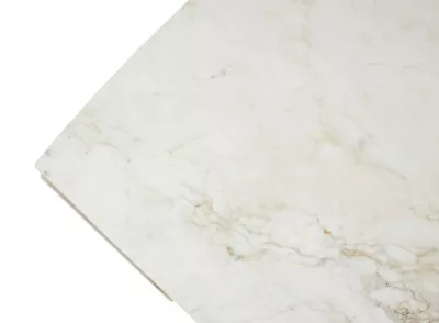 Стол ПУАНТО 200  BRECHA CREMA ELEGANCE, керамика / Латте каркас М-City