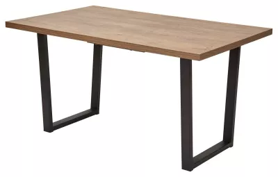 Стол ЛОФТ 160 Дуб Канзас/ Черный М-City