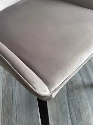 Стул CRISTIAN Future-009 латте, велюр / орех, ®DISAUR