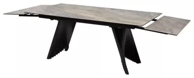 Стол IVAR 180 MARBLES KL-80 Серый мрамор, итальянская керамика, ®DISAUR