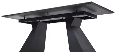 Стол БОГАРТ 200 цвет ТИТАН (TITANIUM BLACK PULIDO), керамика / Черный