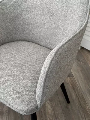 Стул ФОРТ (FORT) 360 град. поворот. цвет 10 Серый, букле / черный каркас