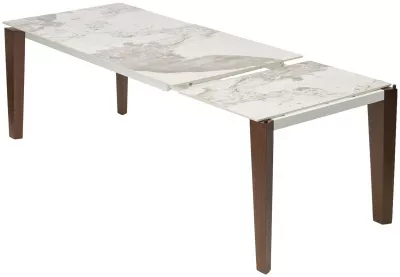 Стол ESMIR 160 GLOSS LUXURY PANDORA SOLID CERAMIC/орех, ®DISAUR