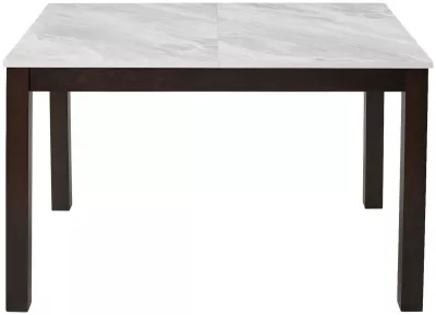 Стол TME-6931 MBH SWEDEN белый мрамор / BB темный орех  M-City