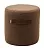 Пуф для гостиной ХАРТА (HARTA) цвет NINI-02 Тауп, барашек  / TKS-03 темно-коричневый, экокожа