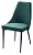 Стул НЕПАЛ (NEPAL-P) ЗЕЛЕНЫЙ #19, велюр/ черный каркас
