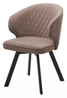 Стул СКАТ (SKAT) 360 град. поворот. цвет B5 Капучино, велюр / черный каркас