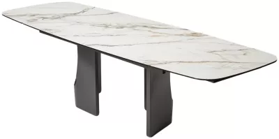 Стол BIRGER 200 KL-188 Контрастный мрамор, итальянская керамика, ®DISAUR