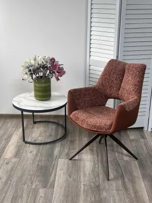 Стул DAVEN 360 град. поворот. RIELY-501 / G1038-18 Коричневый /Темно-серый, ®DISAUR