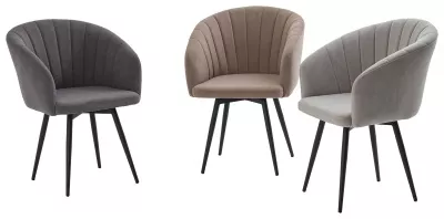 Стул МИШЕЛЬ 360 град. поворот. цвет B28 Темно-серый, велюр / черный каркас