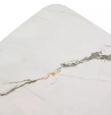 Стол PALACIO 180  KL-188 Контрастный мрамор матовый, итальянская керамика/ Шампань, ®DISAUR