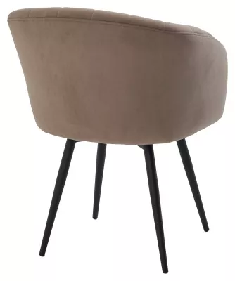 Стул МИШЕЛЬ 360 град. поворот. цвет B5 Капучино, велюр / черный каркас