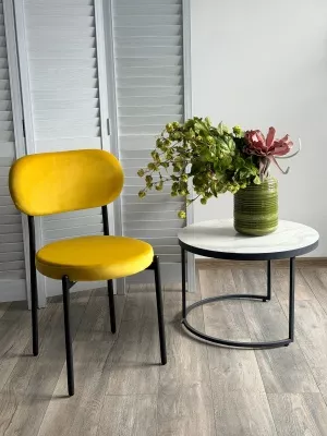 Стул ПАКО H-19 Желтый, велюр / черный каркас М-City