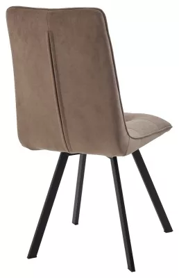 Стул ДАРЛИНГ 360 град. поворот. цвет B5 Капучино, велюр / черный каркас