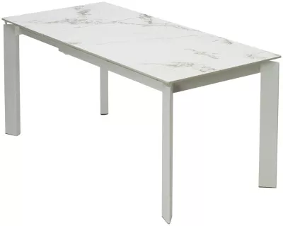 Стол CORNER 120 GLOSS GOLDEN JADE SOLID CERAMIC / WHITE, ®DISAUR