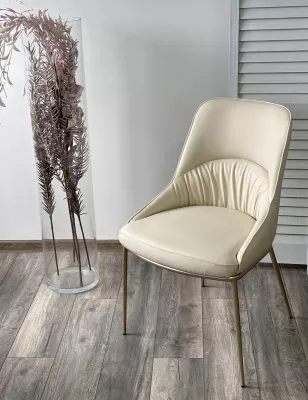 Стул ABRIOLA Milk T1-02, PU / шампань, ®DISAUR