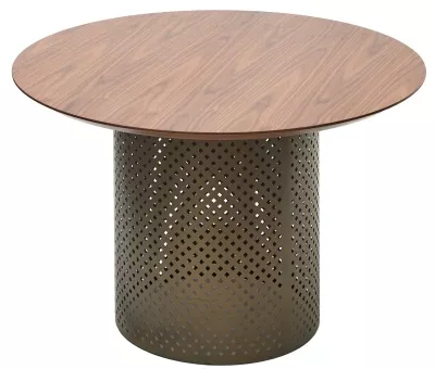 Стол RAFAEL 120 Орех 3001 МДФ / Бронза, ®DISAUR