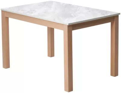 Стол TME-6931 MBH белый мрамор SWEDEN / MILKY WHITE