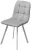 Стул РИЧИ, цвет H-09 Светло-серый, велюр / белый каркас М-City Стул РИЧИ, цвет H-09 Светло-серый, велюр / белый каркас М-City