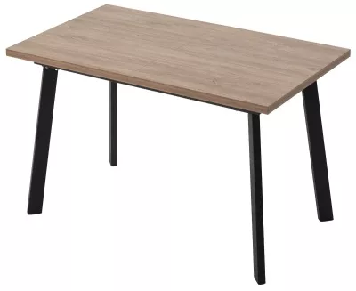 Стол КАНЗАС 120 ДУБ КУНЕО / Черный каркас М-City