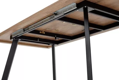 Стол BRICK M 140 Дуб Канзас/ Черный М-City